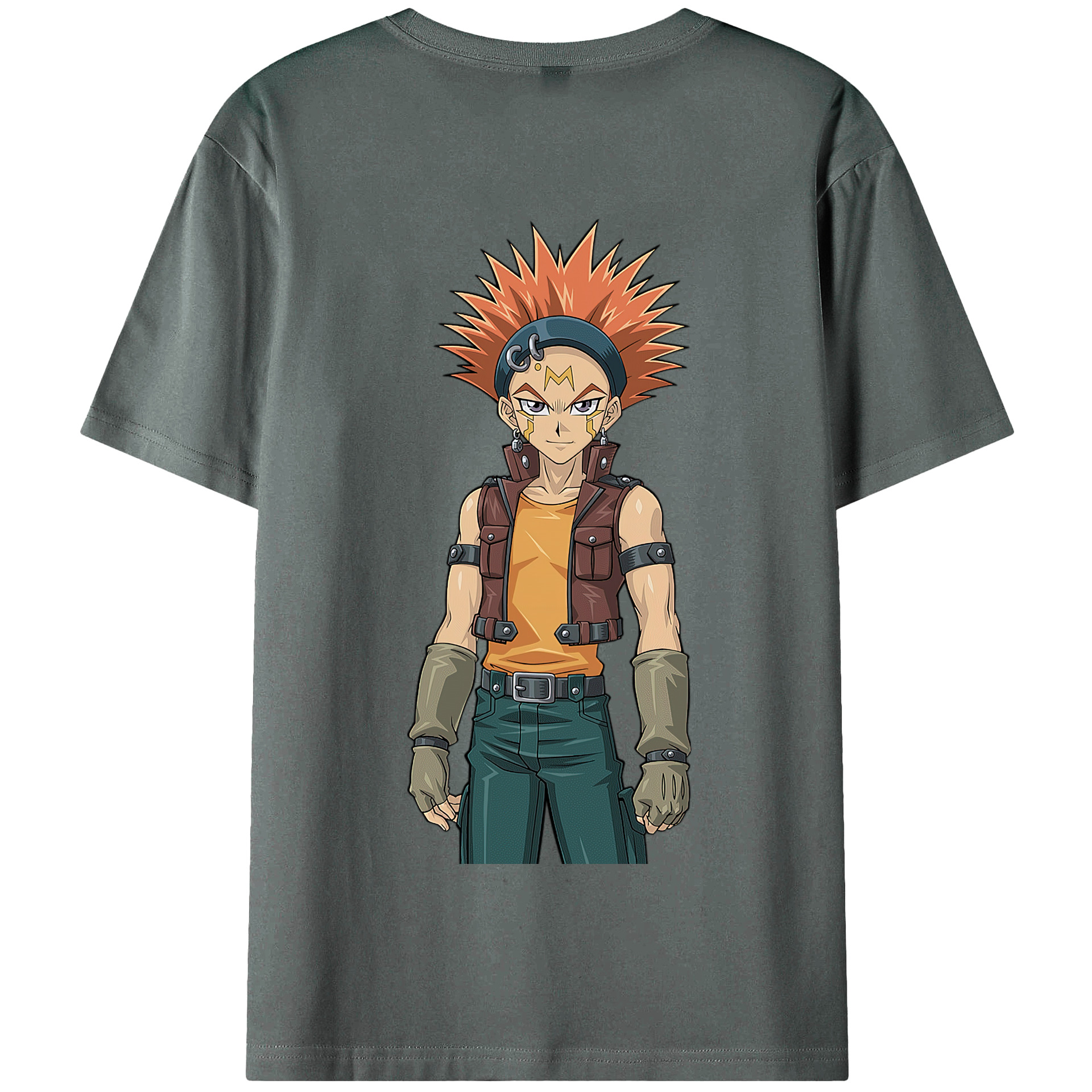 （画像用） 遊☆戯☆王 Yu-Gi-Oh! 綿100％半袖Tシャツ（背面プリント）